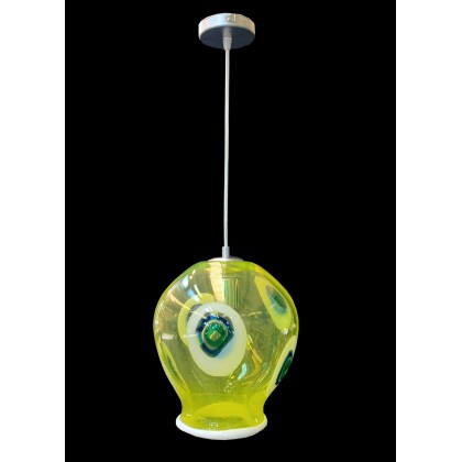 LEMON - ręcznie wykonana lampa z dmuchanego szkła Murano - LEMON - tanio - promocja - sklep