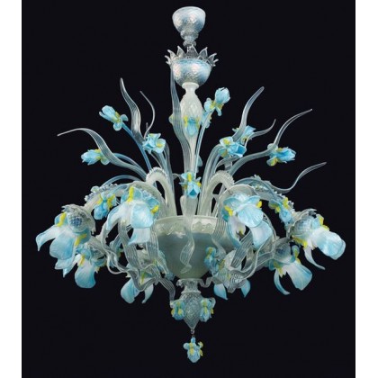 IRIS- ręcznie wykonany żyrandol ze szkła dmuchanego Murano - IRIS - tanio - promocja - sklep