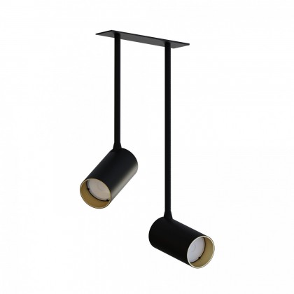 Mono Surface Long Ii Black-Gold - Nowodvorski - lampa sufitowa nowoczesna - 7682 - tanio - promocja - sklep