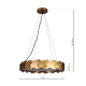 Soho Gold - Milagro - lampa wisząca nowoczesna -ML6156 - tanio - promocja - sklep Milagro ML6156 online