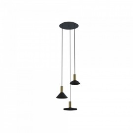 Hermanos Iiiblack-Solid Brass - Nowodvorski - lampa wisząca nowoczesna