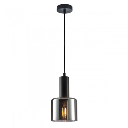 Santia I black - Italux - lampa wisząca nowoczesna -PND-65342-1-BK+SG - tanio - promocja - sklep