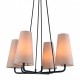 Primo Light Grey Iv - Italux - lampa wisząca klasyczna -MDM-3545/4 BK+LIGHT GR - tanio - promocja - sklep Italux MDM-3545/4 BK+LIGHT GR online