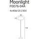 Moonlight lampa podłogowa grey - MaxLight - F0076-04A - tanio - promocja - sklep Maxlight F0076-04A online