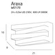 Araxa kinkiet czarny - MaxLight - W0178 - tanio - promocja - sklep Maxlight W0178 online