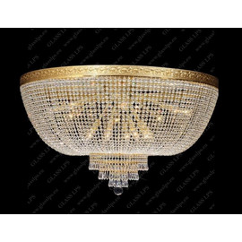 L15 501/16/3; F 1 floor - Glass LPS - kryształowa lampa sufitowa