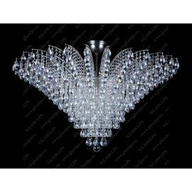 L17 555/18/1-A; Ni - Glass LPS - kryształowa lampa sufitowa