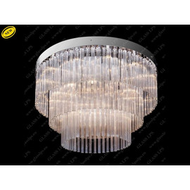 L17 145/24/3-HPR; F 3 floor, Ni - Glass LPS - kryształowa lampa sufitowa