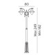 Como - Norlys - lampa słupowa ogrodowa - 371B - tanio - promocja - sklep Norlys 371B online