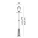 London - Norlys - lampa słupowa ogrodowa - 482B - tanio - promocja - sklep Norlys 482B online