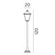 London - Norlys - lampa słupkowa ogrodowa - 484B - tanio - promocja - sklep Norlys 484B online