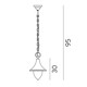 Firenze - Norlys - zewnętrzna lampa wisząca - 800A/B - tanio - promocja - sklep Norlys 800A/B online