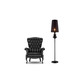 Baroco Black - Azzardo - lampa stojąca -AZ0063 - tanio - promocja - sklep AZzardo AZ0063 online