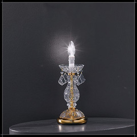 Toledo Tavolo 1L - Voltolina - lampa biurkowa kryształowa