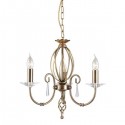 Aegean Aged Brass - Elstead Lighting - lampa wisząca 3-ramienna
