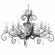 Amarilli Black And Silver - Elstead Lighting - lampa wisząca 10-ramienna -AML10-BLK-SILVER - tanio - promocja - sklep Elstead Lighting AML10-BLK-SILVER online