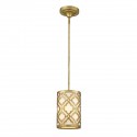 Arabella Distressed Gold Ø17 - Elstead Lighting - lampa wisząca klasyczna