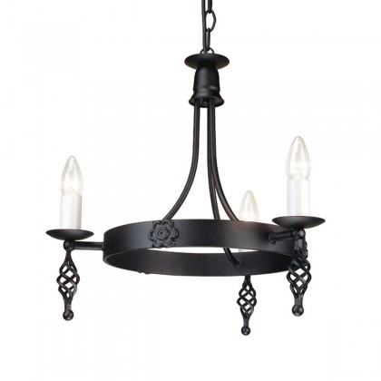 Belfry Black 3 - Elstead Lighting - lampa wisząca klasyczna - BY3-BLACK - tanio - promocja - sklep