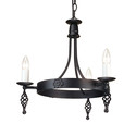 Belfry Black 3 - Elstead Lighting - lampa wisząca klasyczna