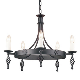 Belfry Black - Elstead Lighting - lampa wisząca klasyczna
