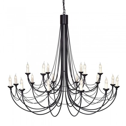 Carisbrooke Black Ø143 - Elstead Lighting - lampa wisząca klasyczna - CB18-BLACK - tanio - promocja - sklep