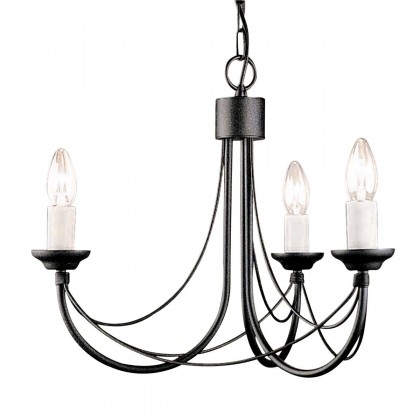 Carisbrooke Black - Elstead Lighting - lampa wisząca 3-ramienna - CB3-BLACK - tanio - promocja - sklep