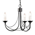Carisbrooke Black - Elstead Lighting - lampa wisząca 3-ramienna