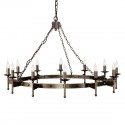 Cromwell Old Bronze - Elstead Lighting - lampa wisząca 12-ramienna