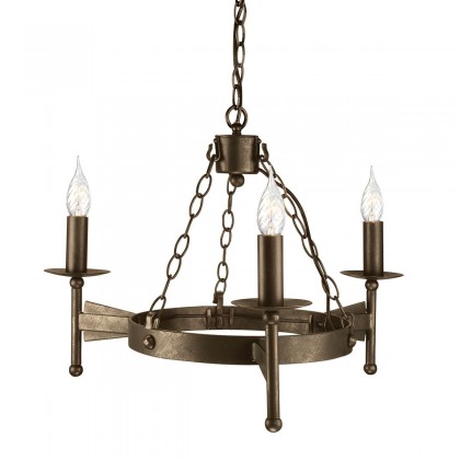 Cromwell Old Bronze - Elstead Lighting - lampa wisząca 3-ramienna - CW3-OLD-BRZ - tanio - promocja - sklep