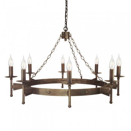 Cromwell Old Bronze - Elstead Lighting - lampa wisząca klasyczna -CW8-OLD-BRZ - tanio - promocja - sklep
