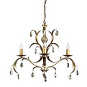 Lily Antique Bronze - Elstead Lighting - lampa wisząca 3-ramienna