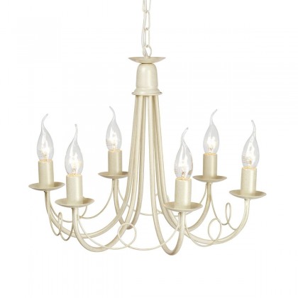 Minster Ivory Gold - Elstead Lighting - lampa wisząca klasyczna -MN6-IV-GOLD - tanio - promocja - sklep