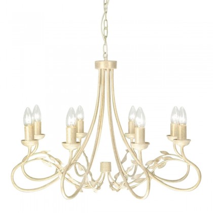 Olivia Ivory Gold - Elstead Lighting - lampa wisząca klasyczna -OV8-IVORY-GOLD - tanio - promocja - sklep