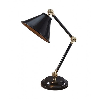 Provence Black And Polished Brass - Elstead Lighting - lampa biurkowa nowoczesna -PV-ELEMENT-BPB - tanio - promocja - sklep