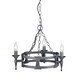 Saxon Black And Silver - Elstead Lighting - lampa wisząca klasyczna -SAX3-BLK-SIL - tanio - promocja - sklep Elstead Lighting SAX3-BLK-SIL online
