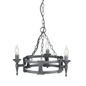 Saxon Black And Silver - Elstead Lighting - lampa wisząca klasyczna