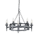 Saxon Black And Silver - Elstead Lighting - lampa wisząca klasyczna