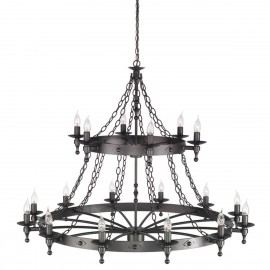 Warwick Graphite Black - Elstead Lighting - lampa wisząca klasyczna
