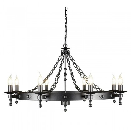 Warwick Graphite Black - Elstead Lighting - lampa wisząca klasyczna -WR8-GRAPHITE - tanio - promocja - sklep