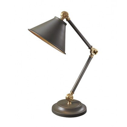 Provence Dark Grey And Aged Brass - Elstead Lighting - lampa biurkowa nowoczesna -PV-ELEMENT-GAB - tanio - promocja - sklep