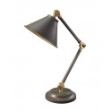Provence Dark Grey And Aged Brass - Elstead Lighting - lampa biurkowa nowoczesna