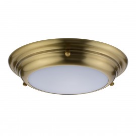Welland Led Aged Brass - Elstead Lighting - lampa sufitowa łazienkowa