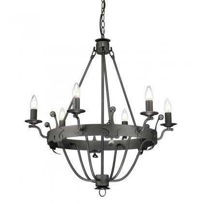 Windsor Graphite - Elstead Lighting - lampa wisząca klasyczna -WINDSOR6-GR - tanio - promocja - sklep
