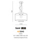 Sorel - Azzardo - lampa wisząca - AZ3343 - tanio - promocja - sklep AZzardo AZ3343 online