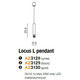 Locus L pendant - Azzardo - lampa wisząca - AZ3130 - tanio - promocja - sklep AZzardo AZ3130 online