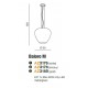 Baloro M - Azzardo - lampa wisząca - AZ3180 - tanio - promocja - sklep AZzardo AZ3180 online
