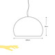 Small Fl/Y Ø38 żółty - Kartell - lampa wisząca -09053 - tanio - promocja - sklep Kartell 09053 online