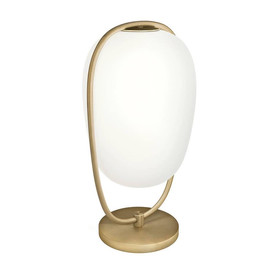 Lanna H40 biały, złoty mosiądz - Kundalini - lampa biurkowa