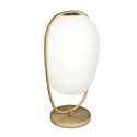 Lanna H40 biały, złoty mosiądz - KDLN - lampa biurkowa