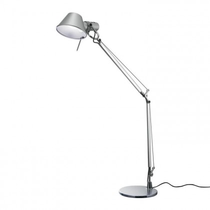 Tolomeo Mini H54 aluminium, szary - Artemide - lampa biurkowa -A005600 + A008600 - tanio - promocja - sklep